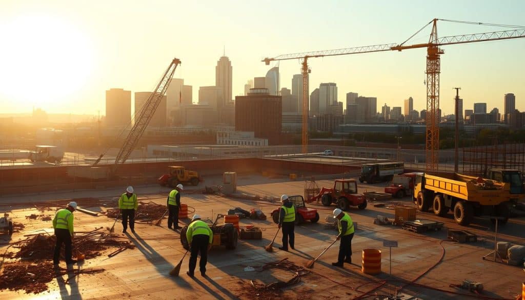 Twin Cities construction site cleaning