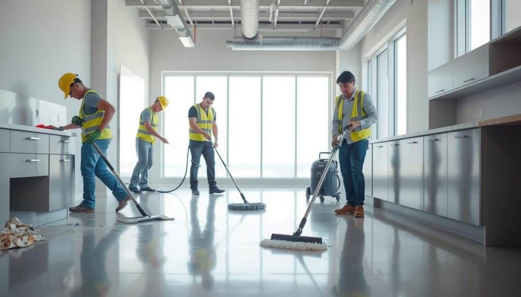 complete construction cleaning process