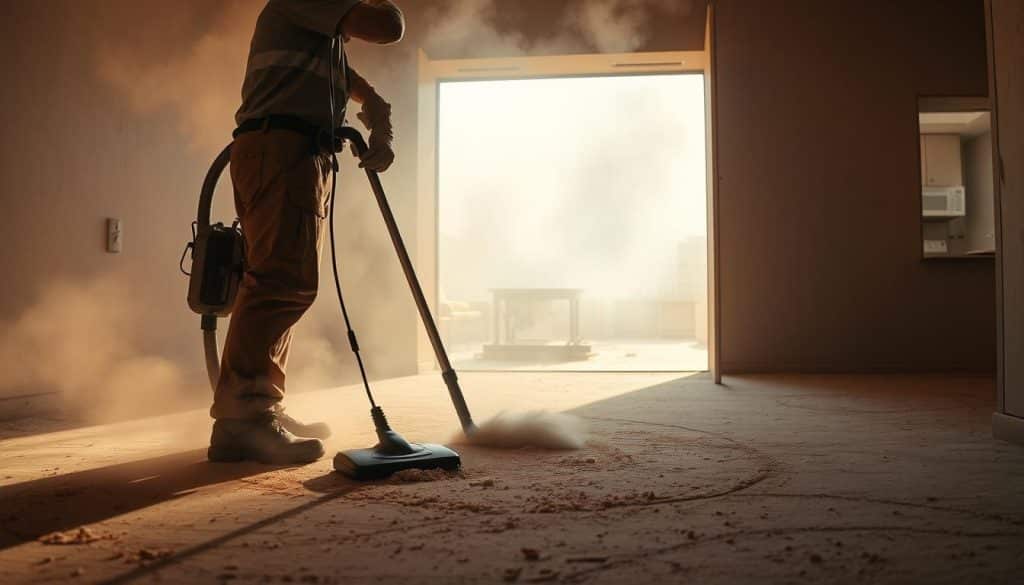 construction dust cleaning